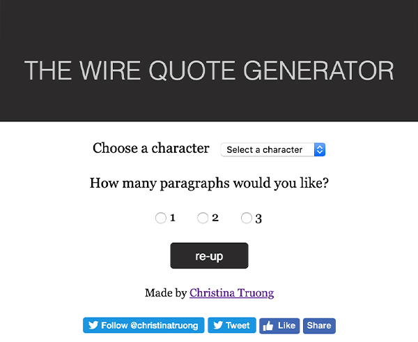 Wire Ipsum quote generator